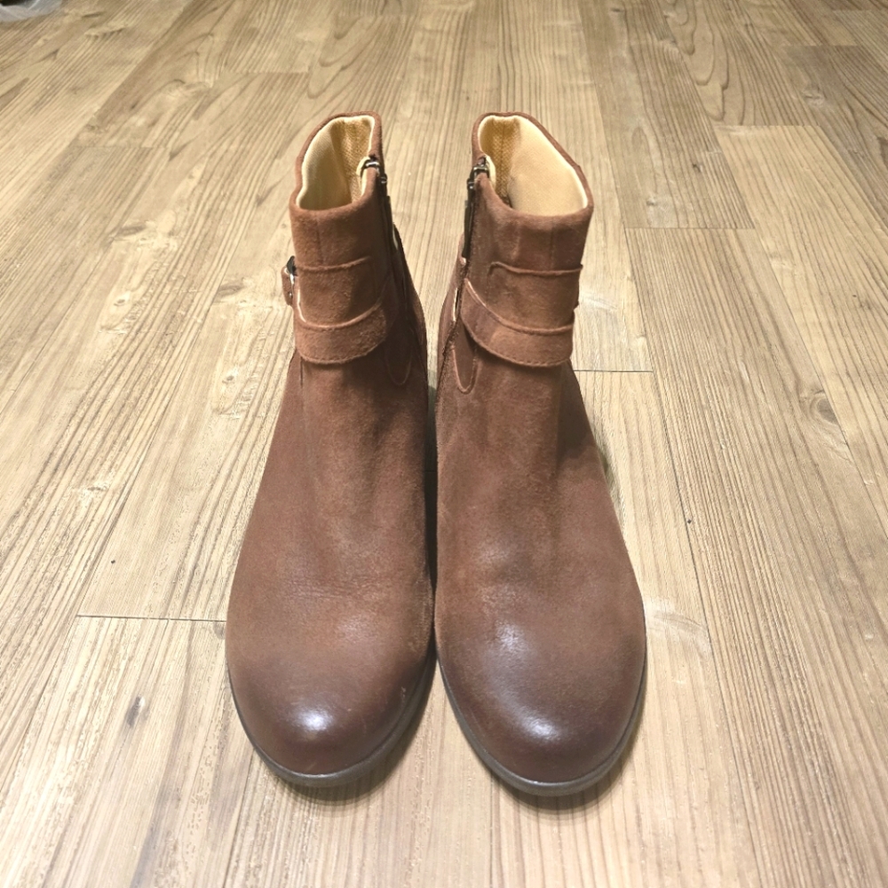 Dansko Cagney Distressed Brown Suede Ankle Comfort Boho Boots Sz 41